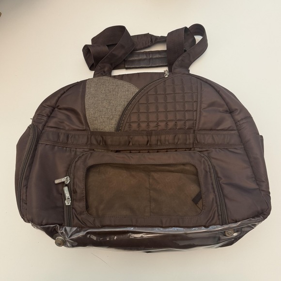 Lug Overnight Travel Bag Quilted Nylon Tote Gym Carry-On Large Pockets Yoga - Picture 1 of 5